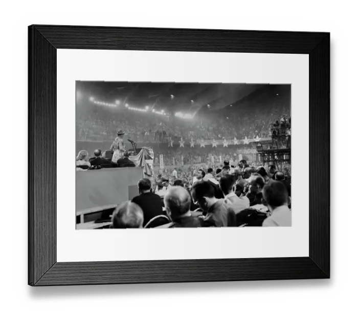 Framed Print : Eleanor Roosevelt Speaking At Democratic National Convention Framed Print : Eleanor Roosevelt Speaking At Democratic National Convention