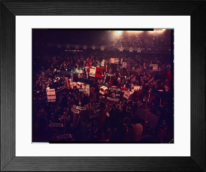 Framed Print : Democratic Demonstration for Stevenson Framed Print : Democratic Demonstration for Stevenson
