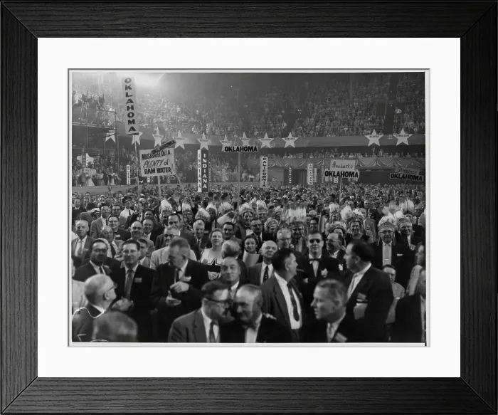 Framed Print : Democratic National Convention from Rostrum Framed Print : Democratic National Convention from Rostrum