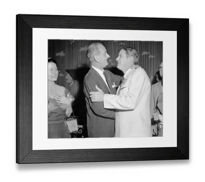 Framed Print : Lyndon Johnson Welcomes John Connolly Framed Print : Lyndon Johnson Welcomes John Connolly