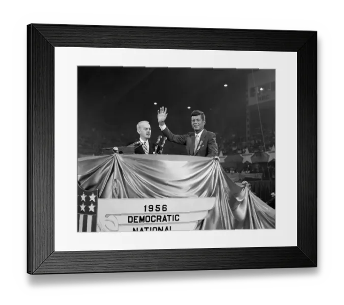 Framed Print : John Kennedy Acknowledging Ovation Framed Print : John Kennedy Acknowledging Ovation