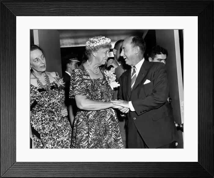 Framed Print : Eleanor Roosevelt And Adlai Stevenson Framed Print : Eleanor Roosevelt And Adlai Stevenson