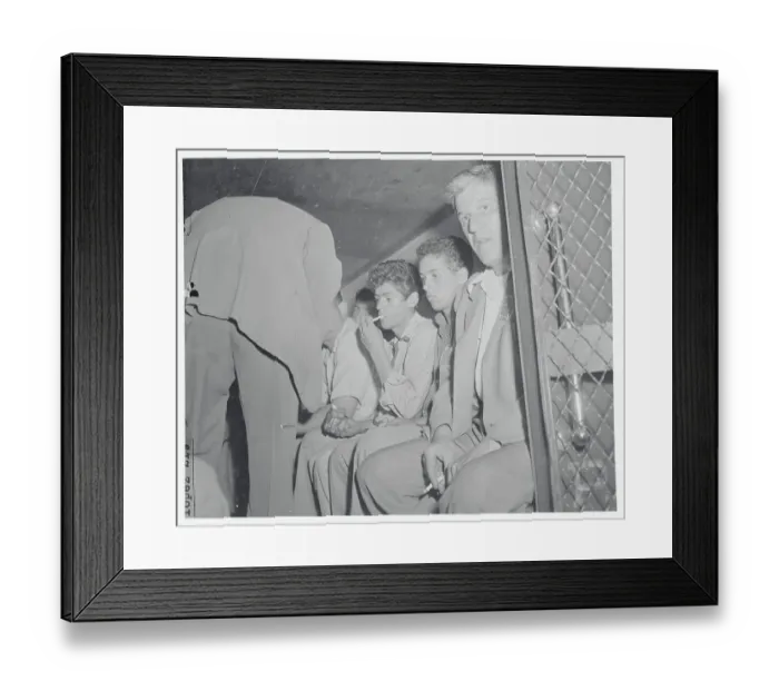 Framed Print : Shooting Suspect Lighting Cigarette Framed Print : Shooting Suspect Lighting Cigarette