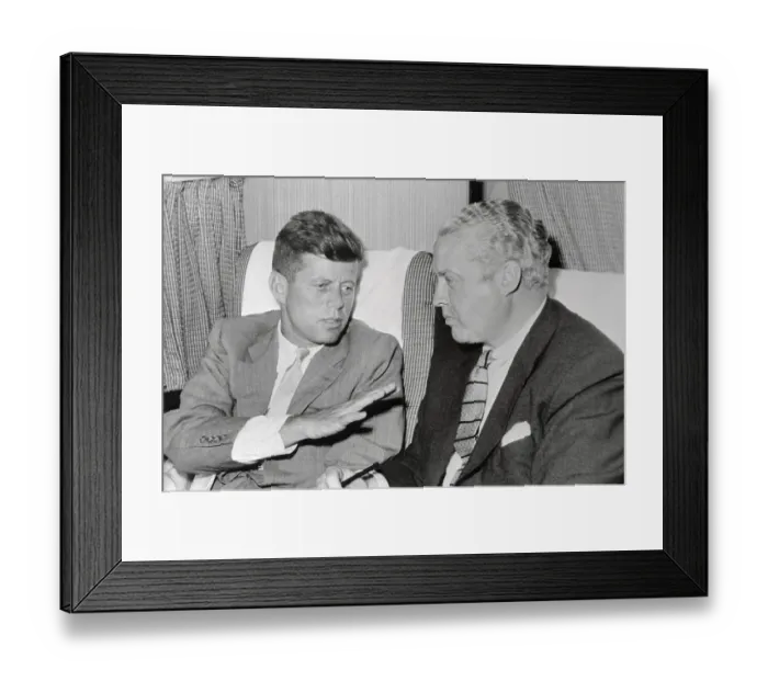 Framed Print : John F Kennedy Speaking with Frank Coniff Framed Print : John F Kennedy Speaking with Frank Coniff
