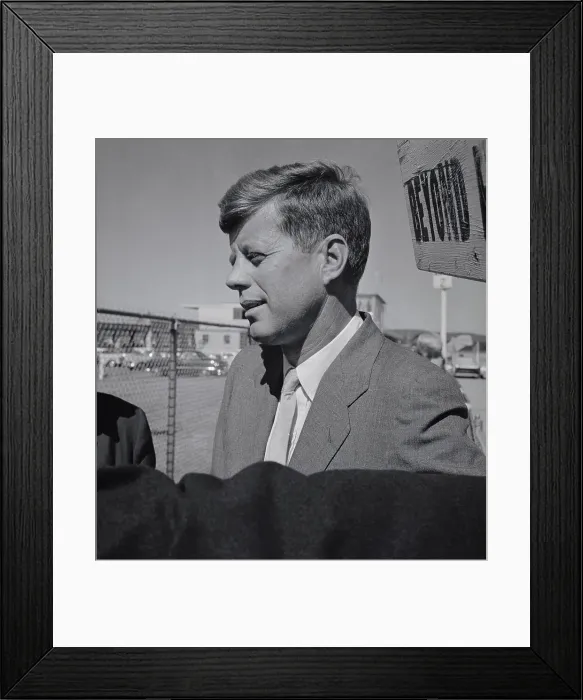 Framed Print : Portrait of John Fitzgerald Kennedy Framed Print : Portrait of John Fitzgerald Kennedy