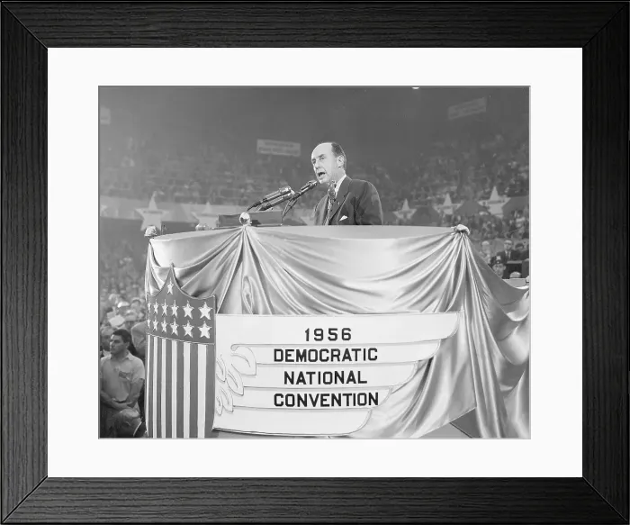 Framed Print : Adlai Stevenson Addresses Convention
