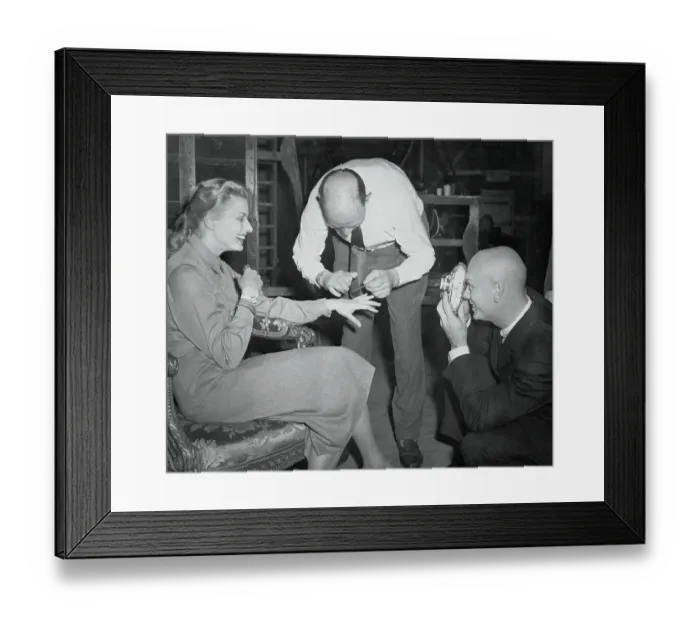 Framed Print : Ingrid Bergman and Friend