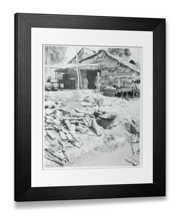 Framed Print : Typical Lakeside Dwelling Framed Print : Typical Lakeside Dwelling