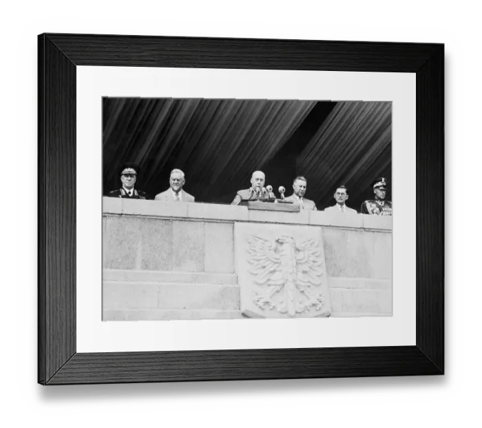 Framed Print : Poland's Communist Leaders Watching Parade 1956 Framed Print : Poland's Communist Leaders Watching Parade 1956
