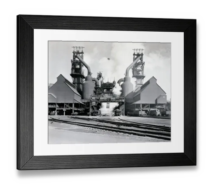 Framed Print : New Twin Blast Furnaces In Chicago Framed Print : New Twin Blast Furnaces In Chicago