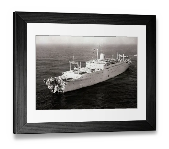 Framed Print : Stockholm with Major Bow Damage Framed Print : Stockholm with Major Bow Damage