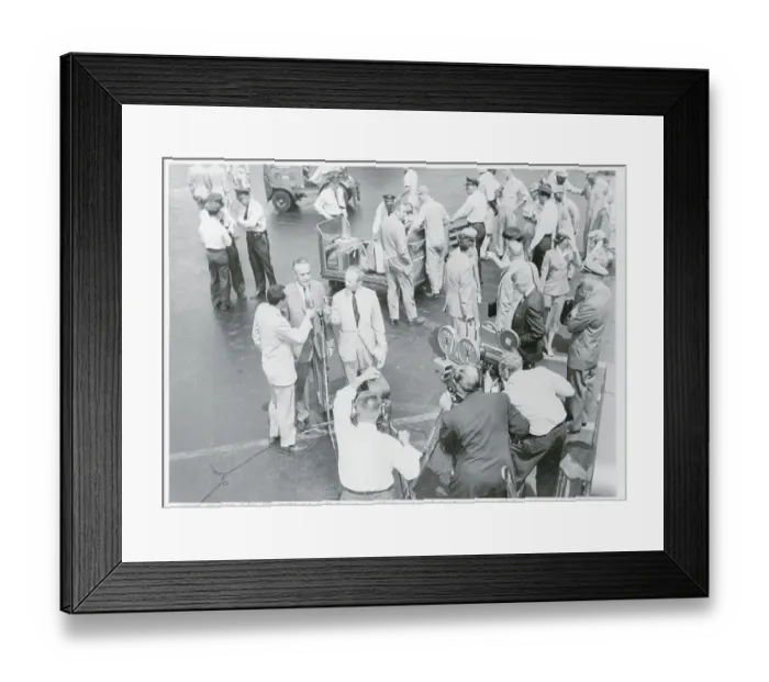 Framed Print : Picture of Averell Harriman Standing at Microphone Framed Print : Picture of Averell Harriman Standing at Microphone