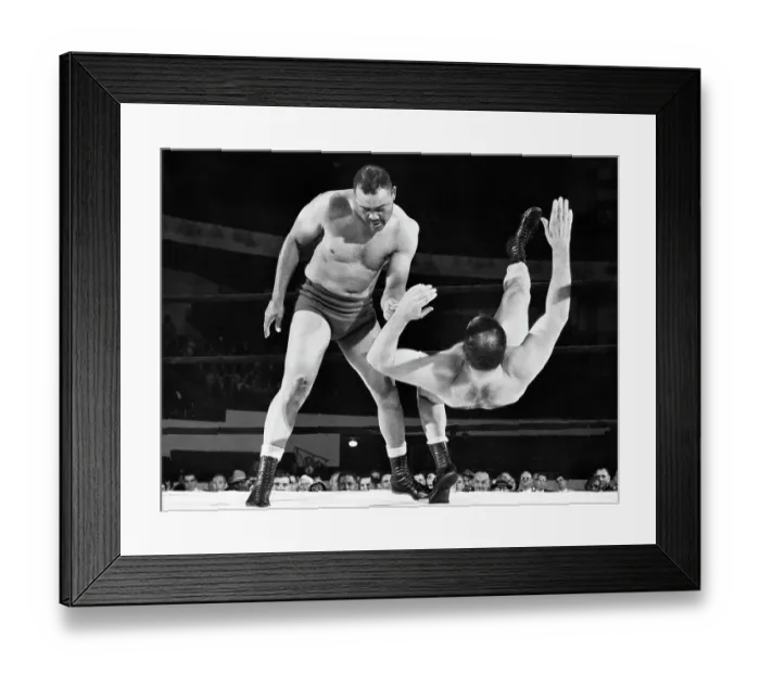 Framed Print : Joe Louis Throwing Jim Bernard Framed Print : Joe Louis Throwing Jim Bernard