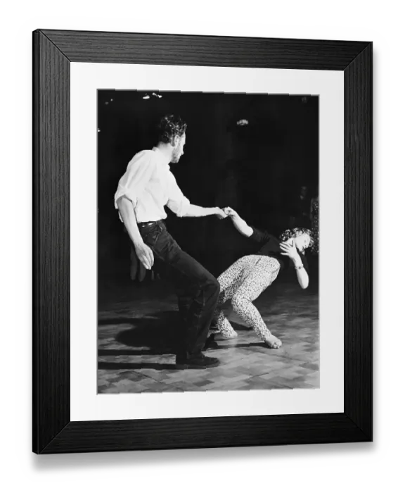 Framed Print : Young Couple Dancing Framed Print : Young Couple Dancing