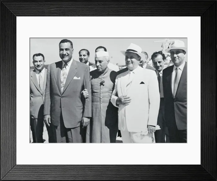 Framed Print : Gamal Abdul Nasser During Conference with Marshal Tito Framed Print : Gamal Abdul Nasser During Conference with Marshal Tito