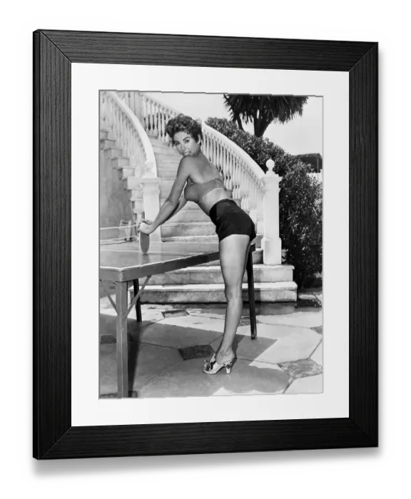 Framed Print : Rita Moreno isn't a bit superstitious, but Hollywood believes that since she has the same first name and took dancing lessons from a Cansino, she may be destined for the same fame as that star Framed Print : Rita Moreno isn't a bit superstitious, but Hollywood believes that since she has the same first name and took dancing lessons from a Cansino, she may be destined for the same fame as that star