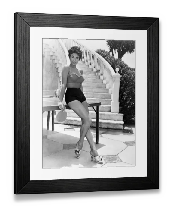 Framed Print : Rita Moreno isn't a bit superstitious, but Hollywood believes that since she has the same first name and took dancing lessons from a Cansino, she may be destined for the same fame as that star Framed Print : Rita Moreno isn't a bit superstitious, but Hollywood believes that since she has the same first name and took dancing lessons from a Cansino, she may be destined for the same fame as that star