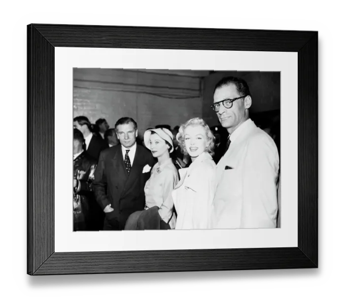 Framed Print : Miller & Monroe & Leigh & Olivier Framed Print : Miller & Monroe & Leigh & Olivier