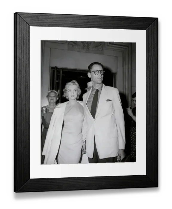 Framed Print : Marilyn Monroe And Husband Arthur Miller Framed Print : Marilyn Monroe And Husband Arthur Miller