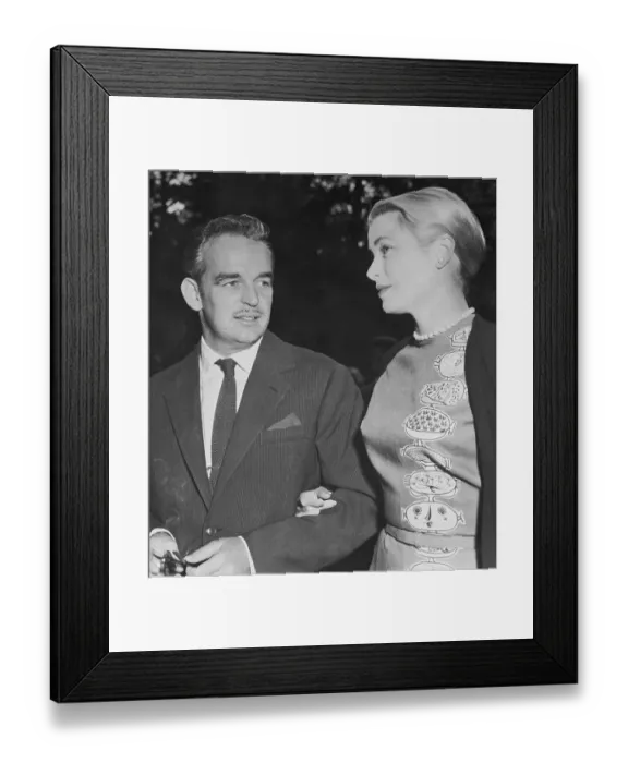 Framed Print : Princess Grace and Prince Rainier Framed Print : Princess Grace and Prince Rainier