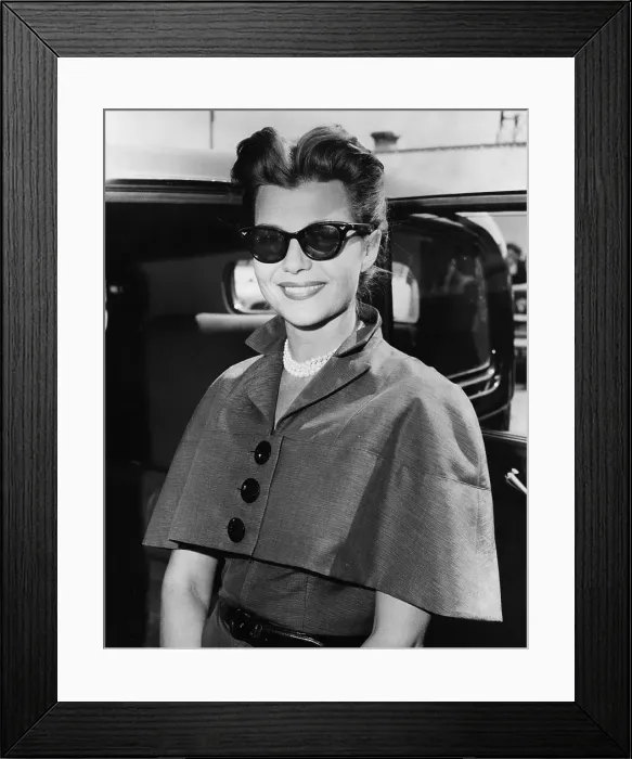 Framed Print : Rita Hayworth Arriving At London Airport Framed Print : Rita Hayworth Arriving At London Airport