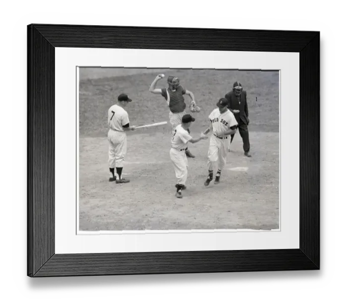 Framed Print : T. Williams at Homeplate with Nelson Fox Framed Print : T. Williams at Homeplate with Nelson Fox