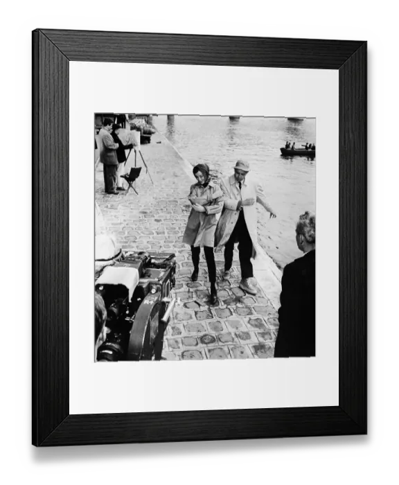 Framed Print : Audrey Hepburn Rehearsing Dance for Funny Face Framed Print : Audrey Hepburn Rehearsing Dance for Funny Face