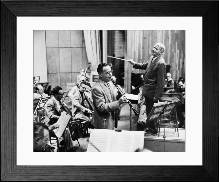 Framed Print : Benny Goodman Playing with Boston Symphony Framed Print : Benny Goodman Playing with Boston Symphony