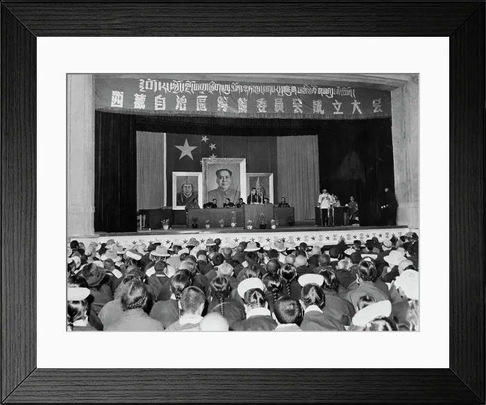 Framed Print : Dalai Lama Makes a Speech