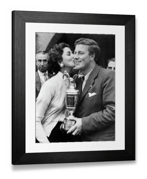 Framed Print : Peter Thomson Winner of the British Open Framed Print : Peter Thomson Winner of the British Open