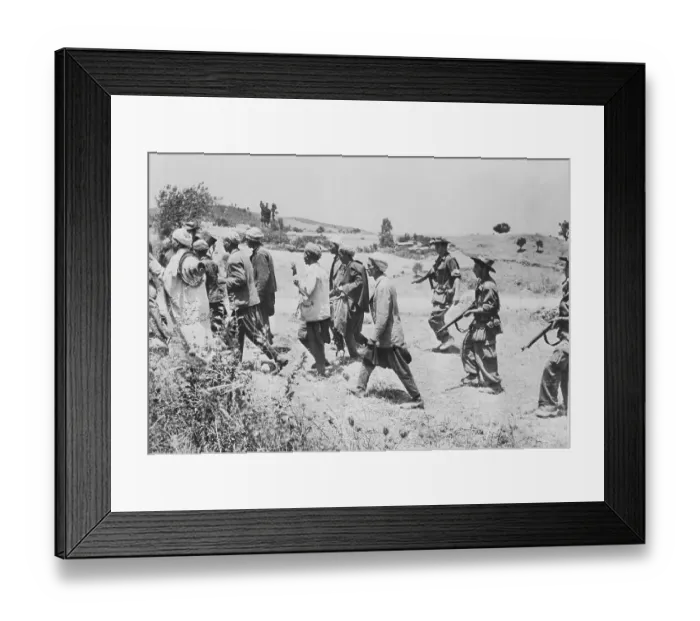 Framed Print : Algerian Rebels Arrested by Soldiers Framed Print : Algerian Rebels Arrested by Soldiers
