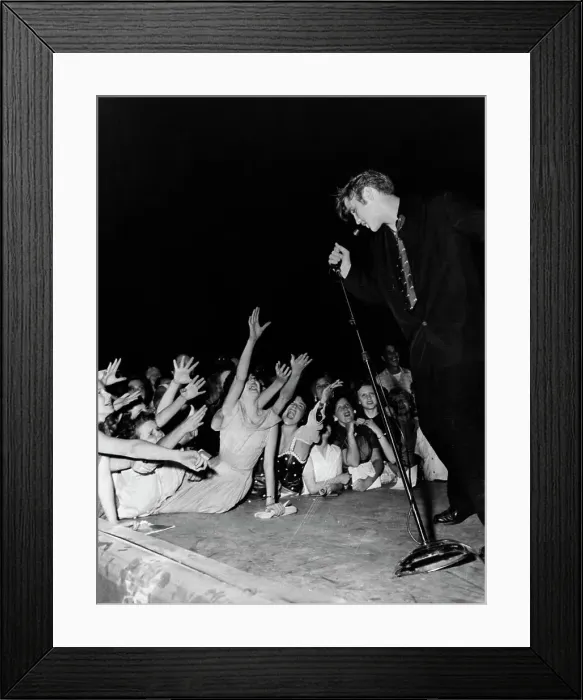 Framed Print : Elvis Presley Performing Framed Print : Elvis Presley Performing