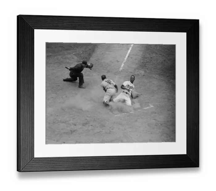 Framed Print : Safe At the Plate Framed Print : Safe At the Plate