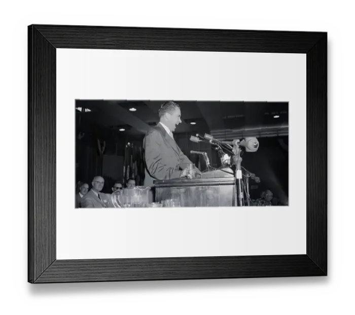 Framed Print : Vice President Nixon Enjoys Chuckle Framed Print : Vice President Nixon Enjoys Chuckle