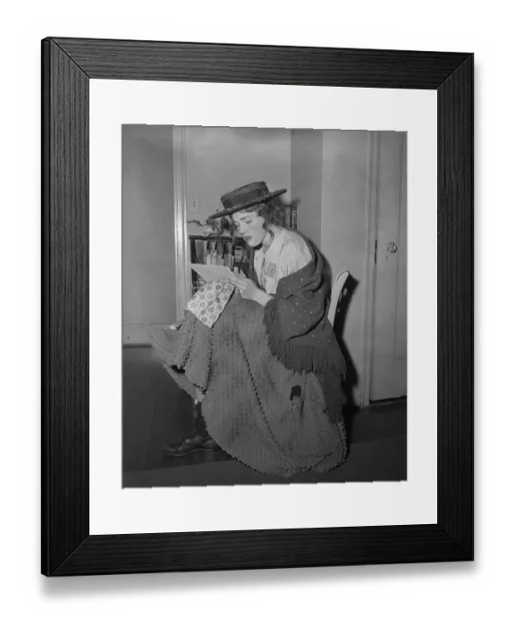 Framed Print : Julie Andrews as Eliza Doolittle Writing Letters Framed Print : Julie Andrews as Eliza Doolittle Writing Letters