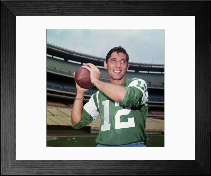 Framed Print : New York Jets Quarterback Joe Namath Framed Print : New York Jets Quarterback Joe Namath