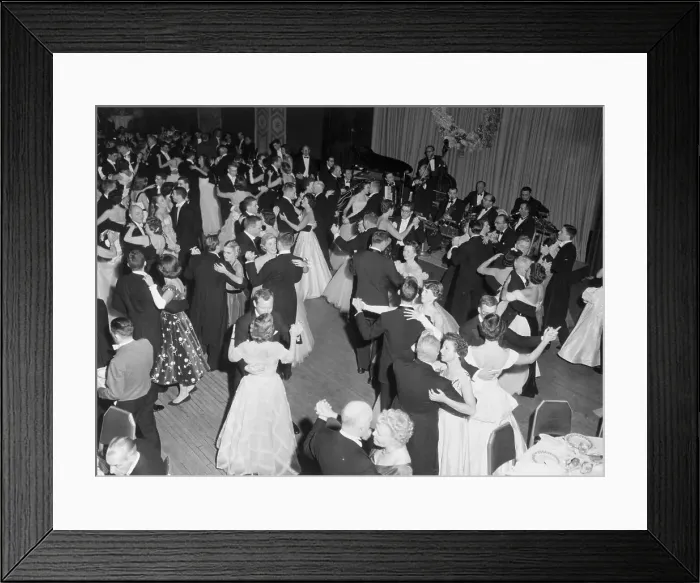 Framed Print : Couples Dancing Away at Senior Dance Framed Print : Couples Dancing Away at Senior Dance