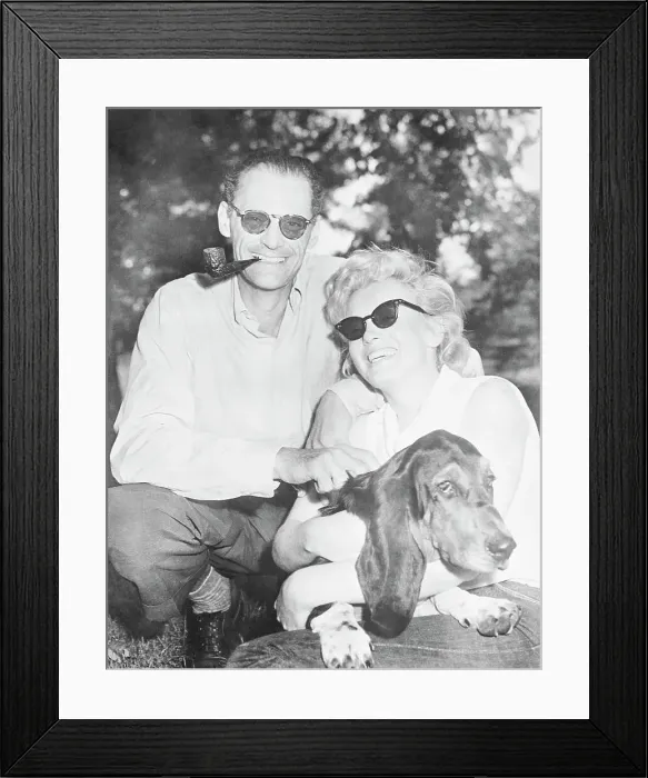 Framed Print : Marilyn Monroe, Arthur Miller, and Hugo Framed Print : Marilyn Monroe, Arthur Miller, and Hugo
