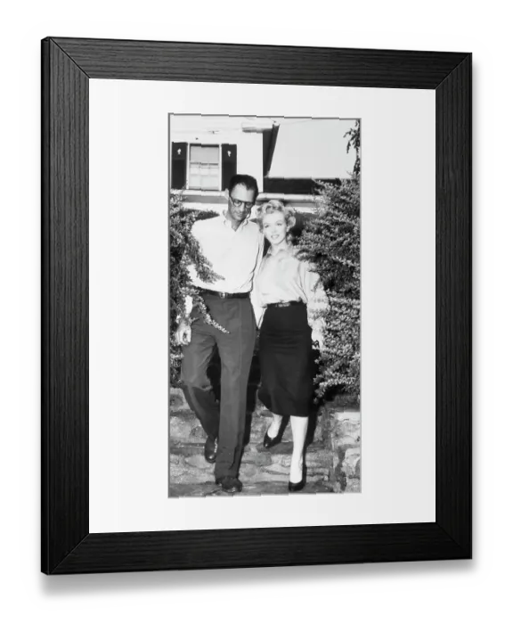 Framed Print : Marilyn Monroe And Arthur Miller Framed Print : Marilyn Monroe And Arthur Miller