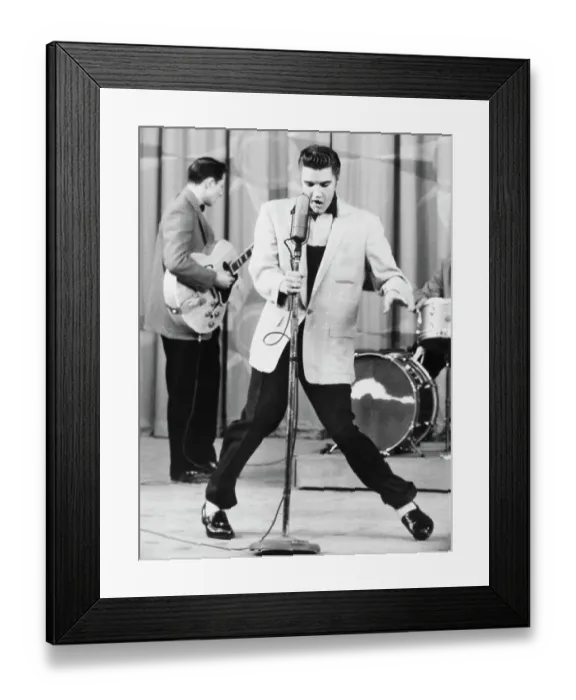 Framed Print : Elvis Presley Performing Framed Print : Elvis Presley Performing