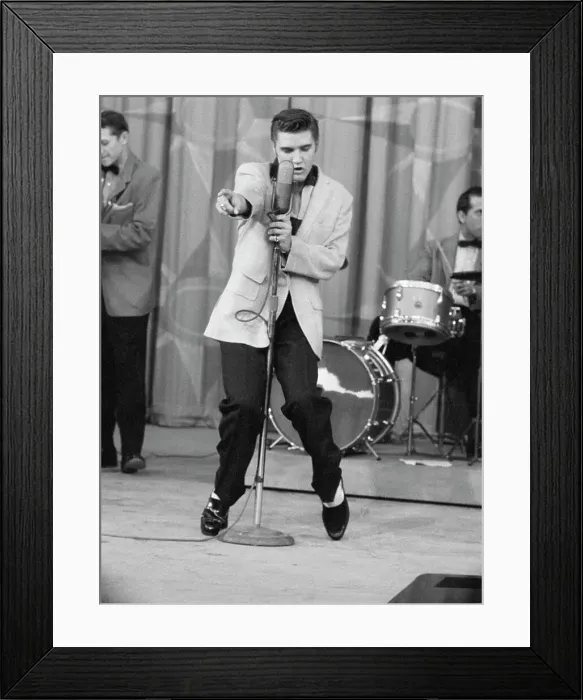Framed Print : Elvis Presley Performing Framed Print : Elvis Presley Performing