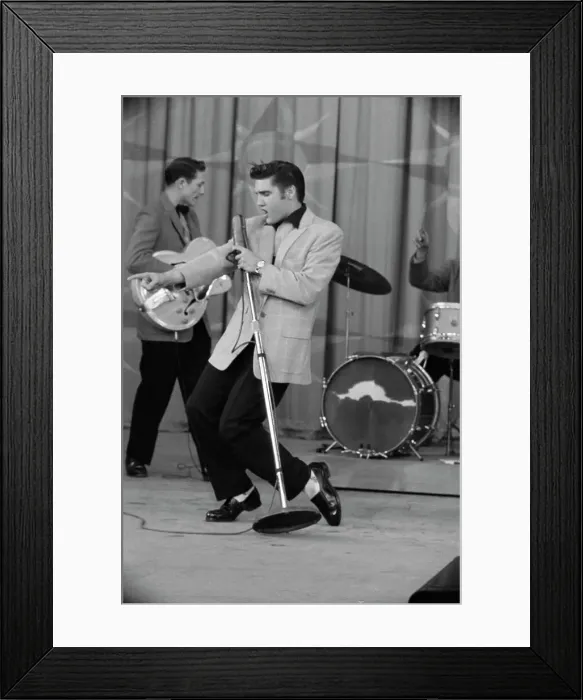 Framed Print : Elvis Presley Performing Framed Print : Elvis Presley Performing