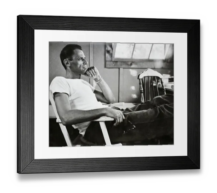 Framed Print : Arthur Miller Sitting at Home Framed Print : Arthur Miller Sitting at Home