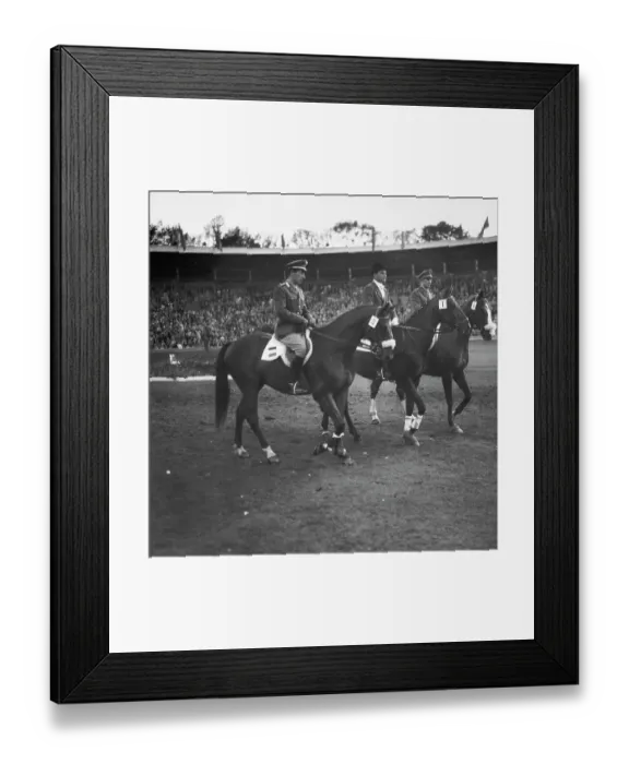 Framed Print : Equestrian Winners At 1956 Summer Olympics Framed Print : Equestrian Winners At 1956 Summer Olympics