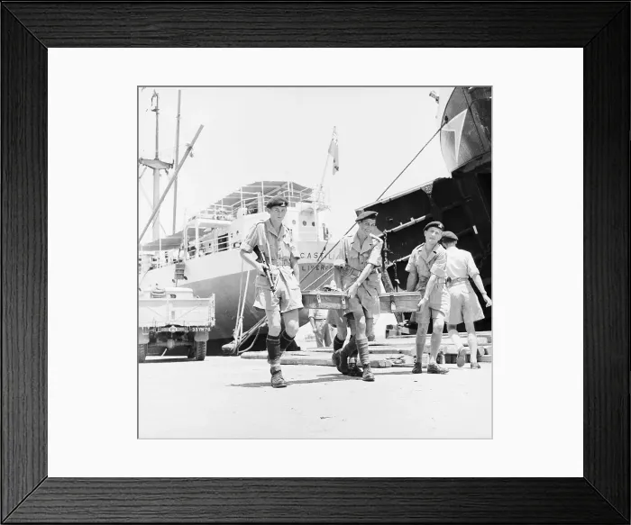 Framed Print : British Troops Evacuate the Suez Canal Framed Print : British Troops Evacuate the Suez Canal