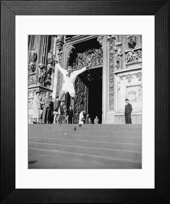 Framed Print : Adriano Celentano Imitating Jerry Lewis Framed Print : Adriano Celentano Imitating Jerry Lewis