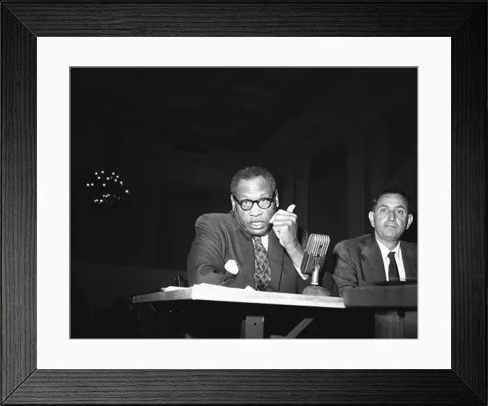 Framed Print : Paul Robeson Appearing Before a Congressional Committee Framed Print : Paul Robeson Appearing Before a Congressional Committee