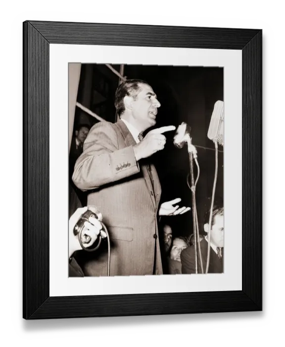 Framed Print : Fernando Belaunde Terry Gives Speech Framed Print : Fernando Belaunde Terry Gives Speech