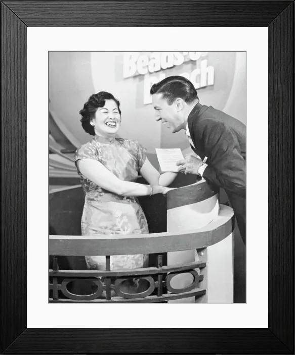 Framed Print : Women Winning TV Prize Framed Print : Women Winning TV Prize