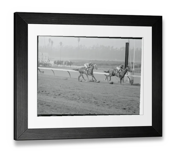 Framed Print : View of Horse Race Framed Print : View of Horse Race